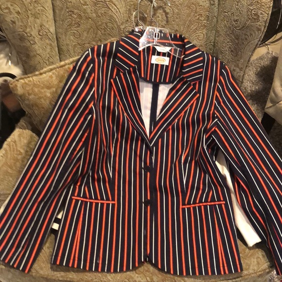 TALBOTS striped stretch blazer - Medium - Picture 1 of 11